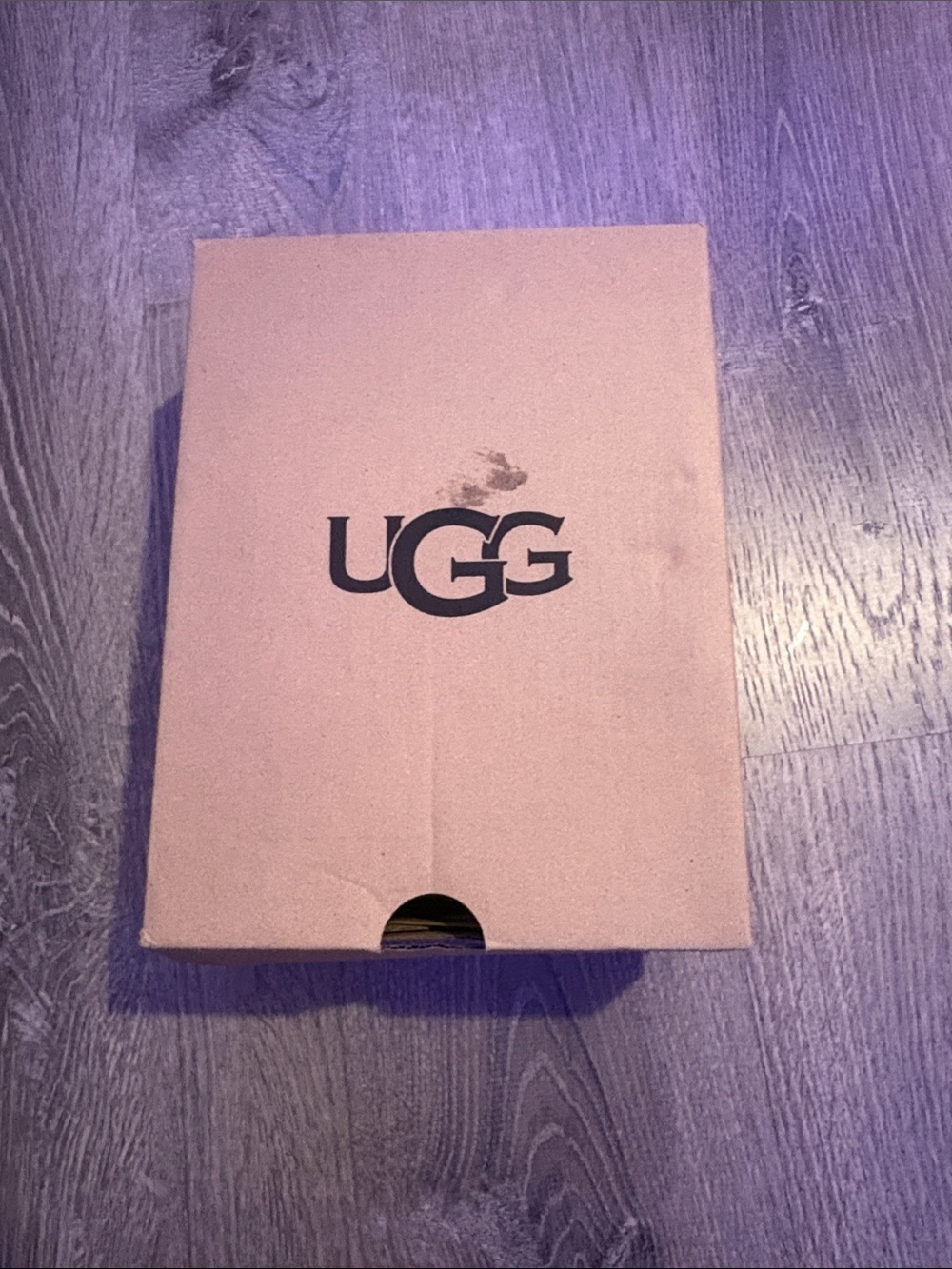 UGG Tan Cardboard Shoe Box with Logo
